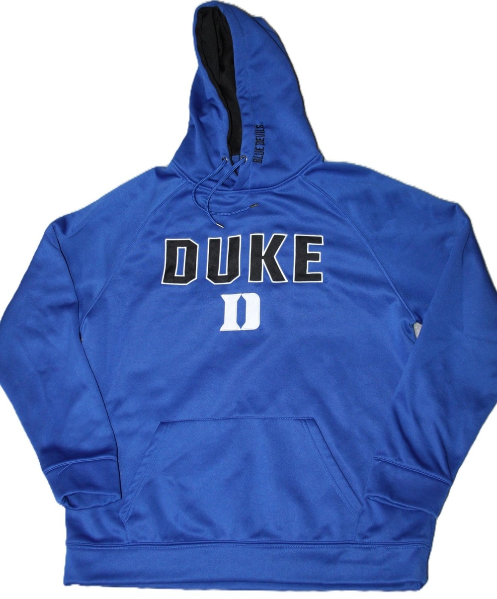 Colosseum Hoodie Mens XL Blue Pullover Hooded Lined Heavyweight Graphic Print